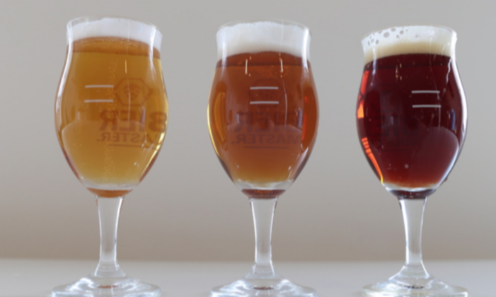 Verschillende soorten bier in een glas